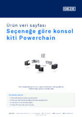 Seçeneğe göre konsol kiti Powerchain Ürün veri sayfası TR