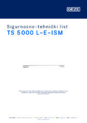 TS 5000 L-E-ISM Sigurnosno-tehnički list HR
