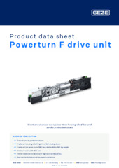 Antriebseinheit Powerturn F Product data sheet EN