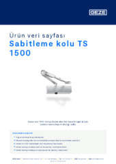 Sabitleme kolu TS 1500 Ürün veri sayfası TR