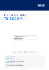 TS 5000 R  * Produktdatablad DA