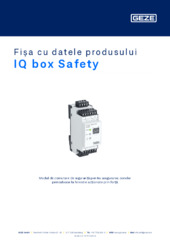 IQ box Safety Fișa cu datele produsului RO