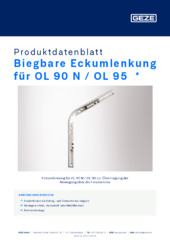 Biegbare Eckumlenkung für OL 90 N / OL 95  * Produktdatenblatt DE