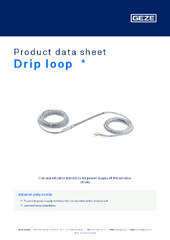 Drip loop  * Product data sheet EN