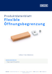 Flexible Öffnungsbegrenzung Produktdatenblatt DE