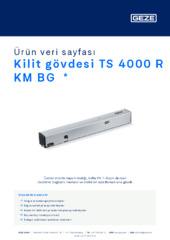 Kilit gövdesi TS 4000 R KM BG  * Ürün veri sayfası TR