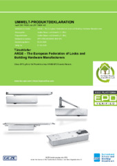 Produktdeklaration (LEED, DGNB, EPD) DE (766335)