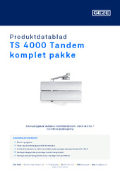 TS 4000 Tandem komplet pakke Produktdatablad DA