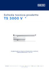 TS 3000 V  * Scheda tecnica prodotto IT