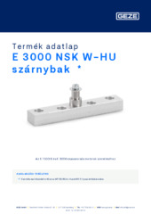 E 3000 NSK W-HU szárnybak  * Termék adatlap HU