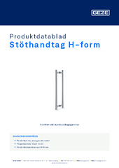 Stöthandtag H-form Produktdatablad SV