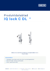 IQ lock C DL  * Produktdatablad NB