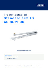 Standard arm TS 4000/2000 Produktdatablad NB