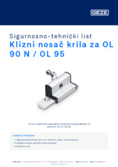 Klizni nosač krila za OL 90 N / OL 95 Sigurnosno-tehnički list HR