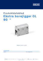 Ekstra borejigger OL 90  * Produktdatablad NB