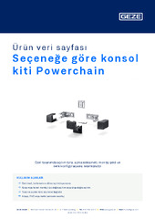 Seçeneğe göre konsol kiti Powerchain Ürün veri sayfası TR