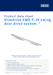 Slimdrive EMD-F-IS Product data sheet EN