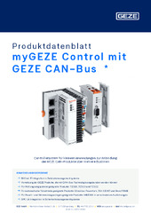 myGEZE Control mit GEZE CAN-Bus  * Produktdatenblatt DE