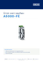 A5000-FE Ürün veri sayfası TR