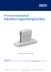 Håndsvingsstangholder Produktdatablad DA