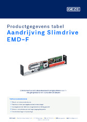 Aandrijving Slimdrive EMD-F Productgegevens tabel NL