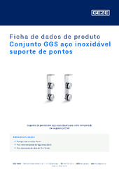 Conjunto GGS aço inoxidável suporte de pontos Ficha de dados de produto PT