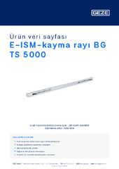 E-ISM-kayma rayı BG TS 5000 Ürün veri sayfası TR