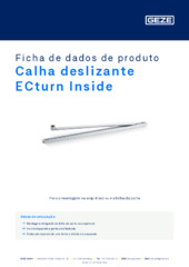 Calha deslizante ECturn Inside Ficha de dados de produto PT