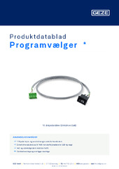 Programvælger  * Produktdatablad DA