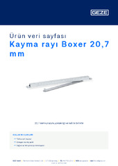 Kayma rayı Boxer 20,7 mm Ürün veri sayfası TR