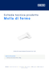 Molla di fermo Scheda tecnica prodotto IT