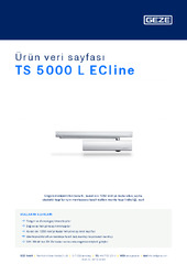 TS 5000 L ECline Ürün veri sayfası TR