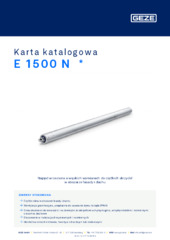 E 1500 N  * Karta katalogowa PL