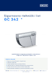 GC 342  * Sigurnosno-tehnički list HR