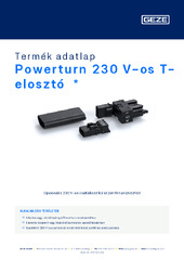 Powerturn 230 V-os T-elosztó  * Termék adatlap HU