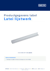 Latei lijstwerk Productgegevens tabel NL