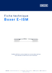 Boxer E-ISM Fiche technique FR