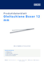 Gleitschiene Boxer 12 mm Produktdatenblatt DE