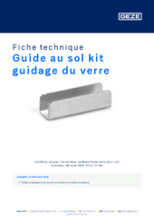 Guide au sol kit guidage du verre Fiche technique FR