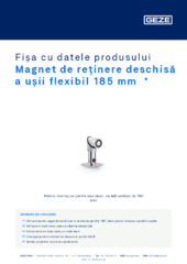 Magnet de reținere deschisă a ușii flexibil 185 mm  * Fișa cu datele produsului RO