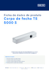Corpo de fecho TS 5000 S Ficha de dados de produto PT