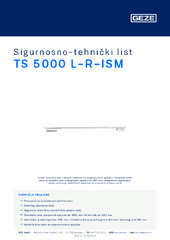 TS 5000 L-R-ISM Sigurnosno-tehnički list HR