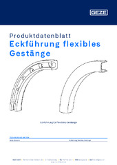 Eckführung flexibles Gestänge Produktdatenblatt DE
