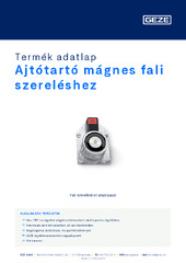Ajtótartó mágnes fali szereléshez Termék adatlap HU