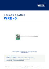 WRB-5 Termék adatlap HU