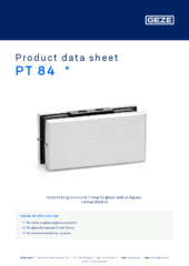 PT 84  * Product data sheet EN
