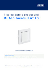 Buton basculant E2 Fișa cu datele produsului RO