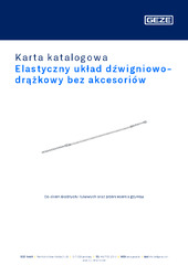 Elastyczny układ dźwigniowo-drążkowy bez akcesoriów Karta katalogowa PL