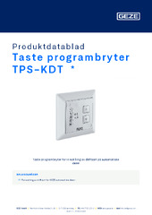 Taste programbryter TPS-KDT  * Produktdatablad NB
