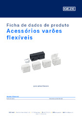 Acessórios varões flexíveis Ficha de dados de produto PT